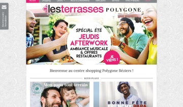 Polygone-beziers.com, site officiel du centre commercial Polygone Béziers