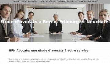 BFN Avocats, le meilleur cabinet d'avocats à Berne, Fribourg et Neuchâtel
