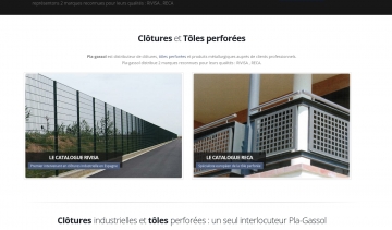 Pla-Gassol, la commercialisation de clôtures industrielles et tôles perforées