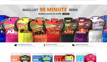 90 Minute, boutique de vente de maillots officiels