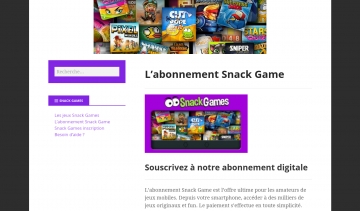 Snack Games, portail d’accès illimité aux meilleurs jeux mobiles