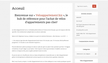 Veloappartement.biz, guide comparatif des vélos d'appartement 