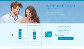 Cystiphane Biorga, marque de produits anti-chute et de produits antipelliculaires