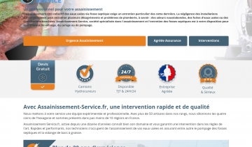 Assainissement Service, une entreprise d'assainissement et d'entretien de fosses septiques