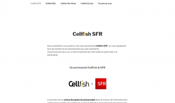 cellfish-sfr, de nouveaux services pour le divertissement pour tous