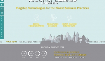 AI-Europe 2017, réservation de places pour la conférence à Londres