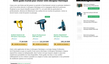 Décapeur Thermique, guide d'achat des meilleurs décapeurs