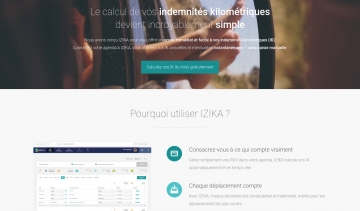 Izika, application web de gestion des indemnités kilométriques