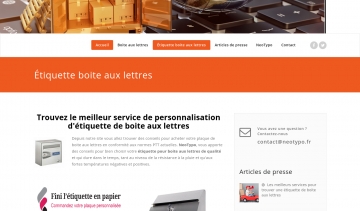 Neotypo.fr, guide des boîtes aux lettres et des étiquettes de boîtes aux lettres 