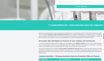 Vos dentistes, guide pour trouver les meilleurs dentistes de France