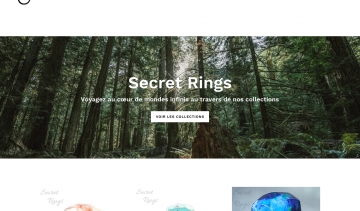 Secret Rings, boutique de vente en ligne de bijoux artisanaux