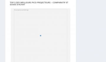 Pico projecteur, comparatif des mini projecteurs mobiles