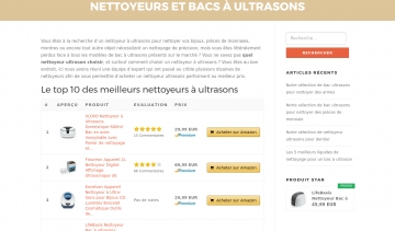 Trouvez toutes les informations pour acheter le meilleur nettoyeur à ultrason sur Nettoyeurultrason.fr