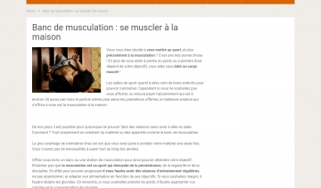 BancMusculation.com : acheter votre banc de musculation