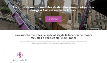 Kani Monte Meubles, société de location des monte-meubles à Paris