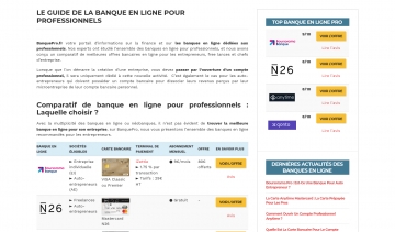 Banque Pro, votre guide de choix de banques en ligne