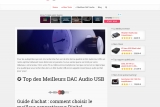 DAC Audio USB, guide d'achat du DAC pour audiophiles