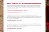 Décès Célébrités : informations, dates de décès et de naissance des personnalités mortes de 1900 à ce jour
