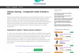 Izi chaise gaming, guide web pour bien choisir votre chaise gaming