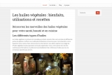 Huiles végétales, site d'informations sur les huiles végétales